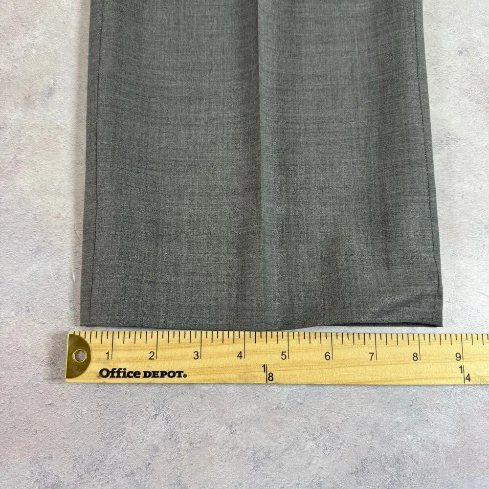 Brooks Brothers Pants Mens 40x33 Act (40x32 )Gray Explorer Fitzgerald Flat Front